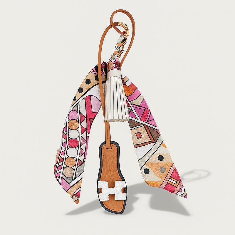 Signature Sandal Charm White