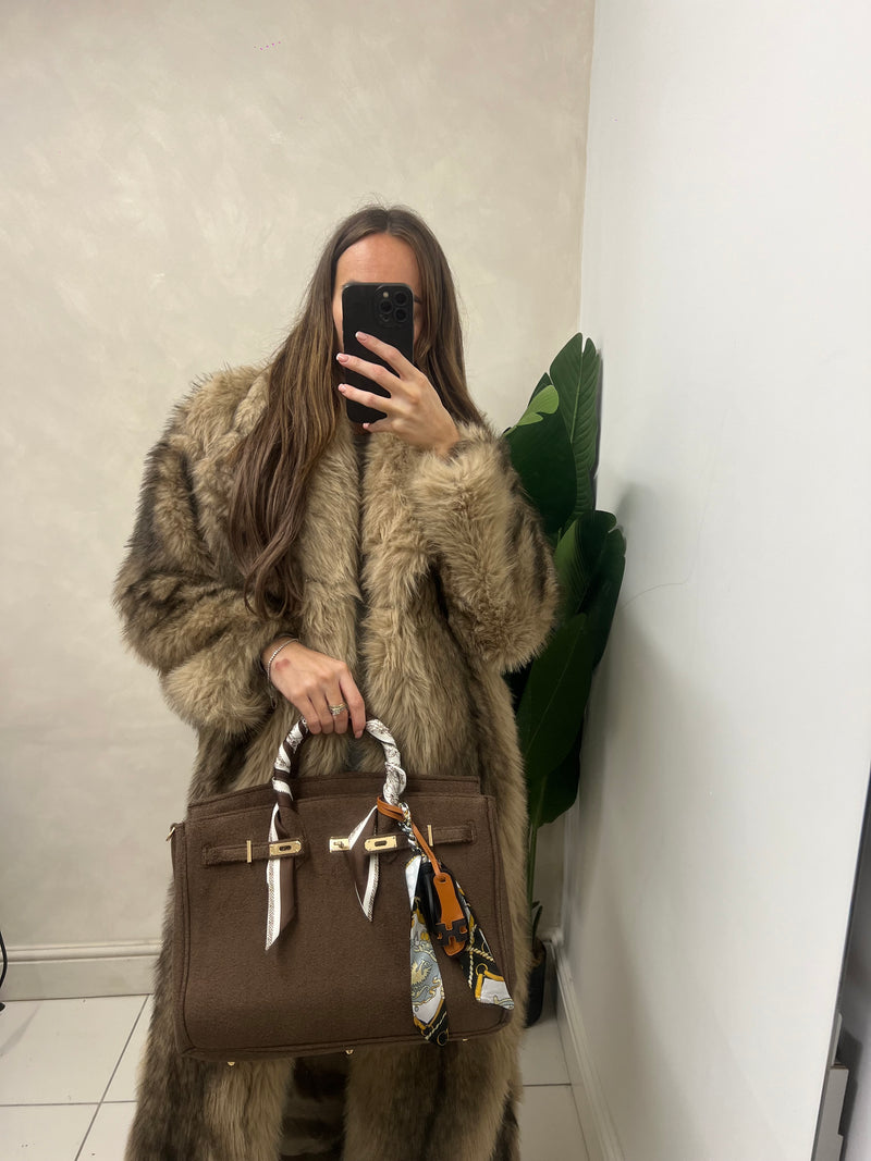 The Towelling Tote Bag Brown