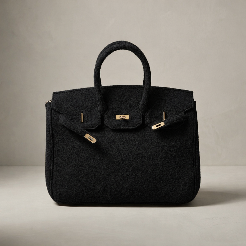 The Towelling Tote Bag Black