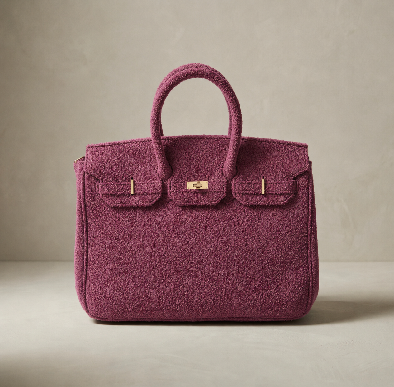 The Towelling Tote Bag Burgundy