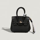 Signature Mini Bag Charm Black