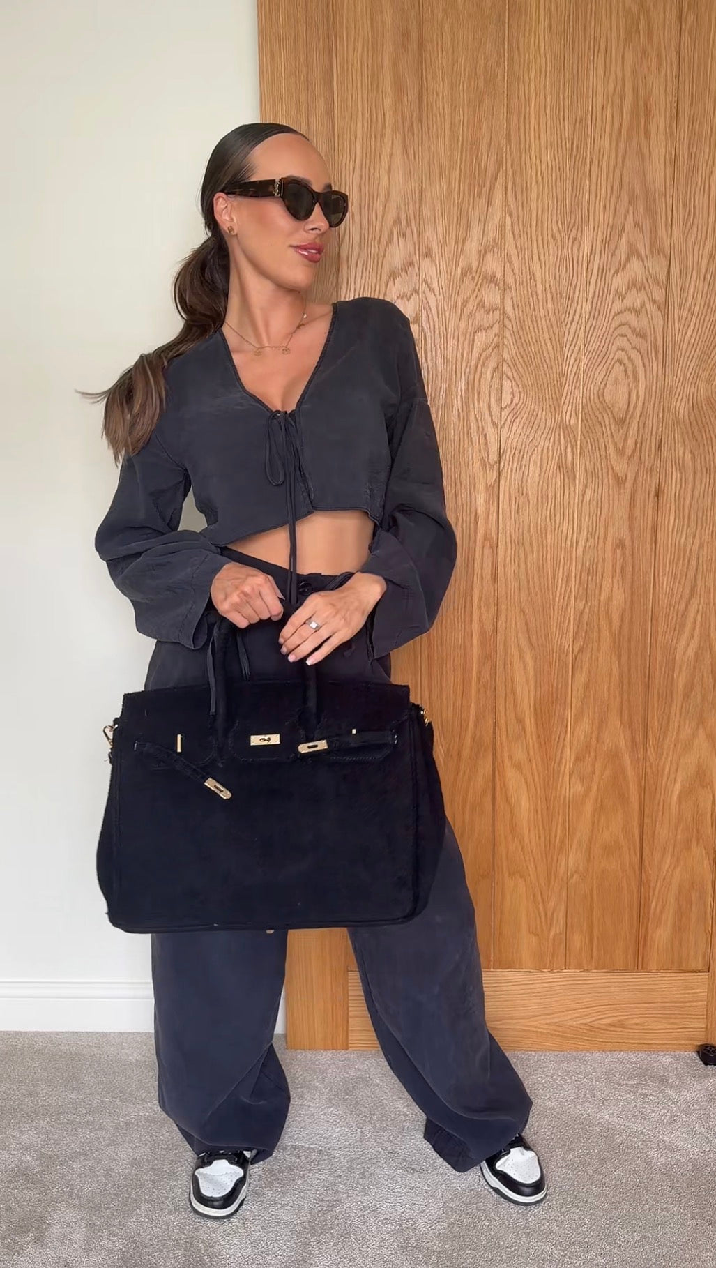 The Towelling Tote Bag Black