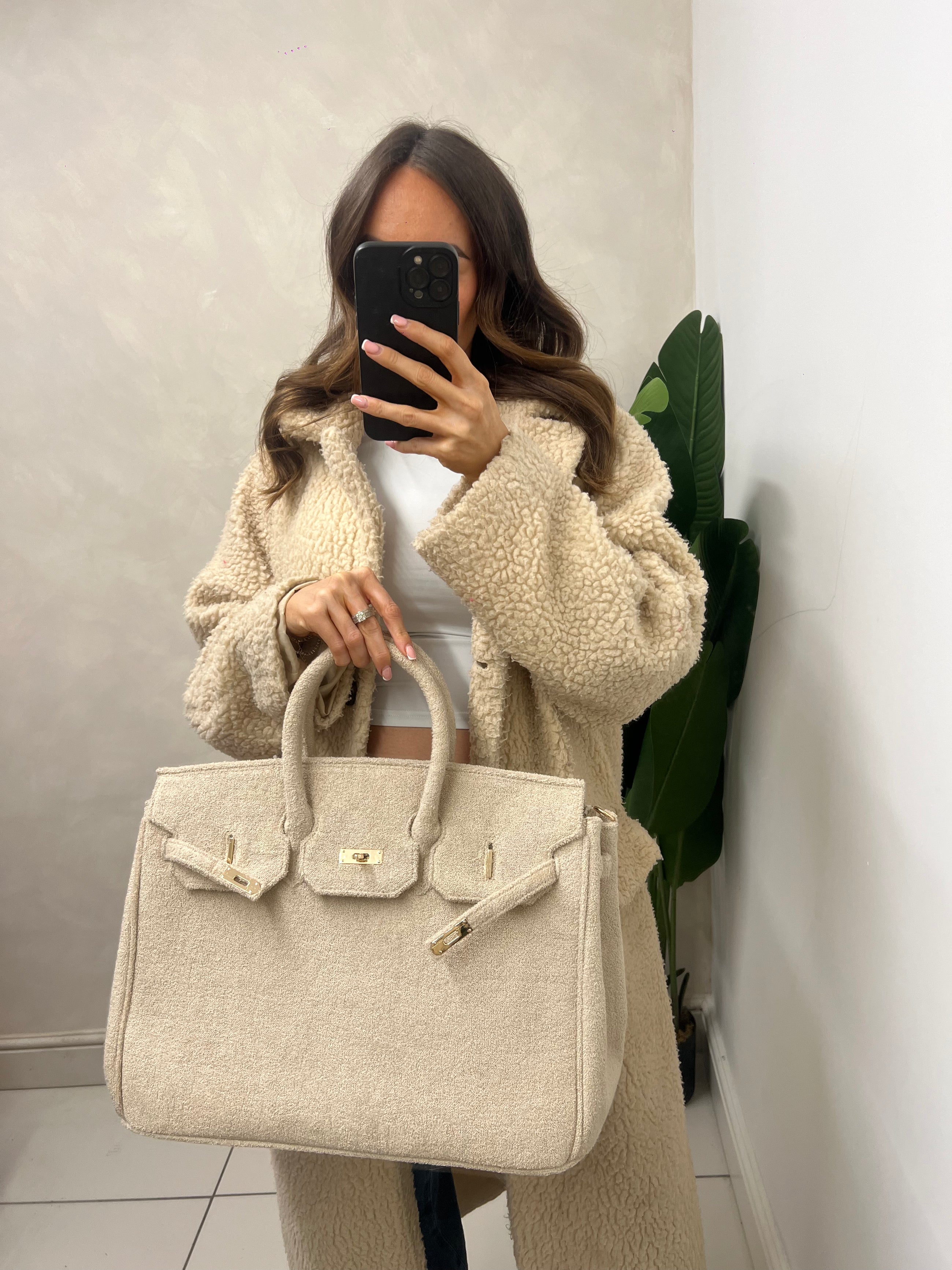 The Towelling Tote Bag Beige