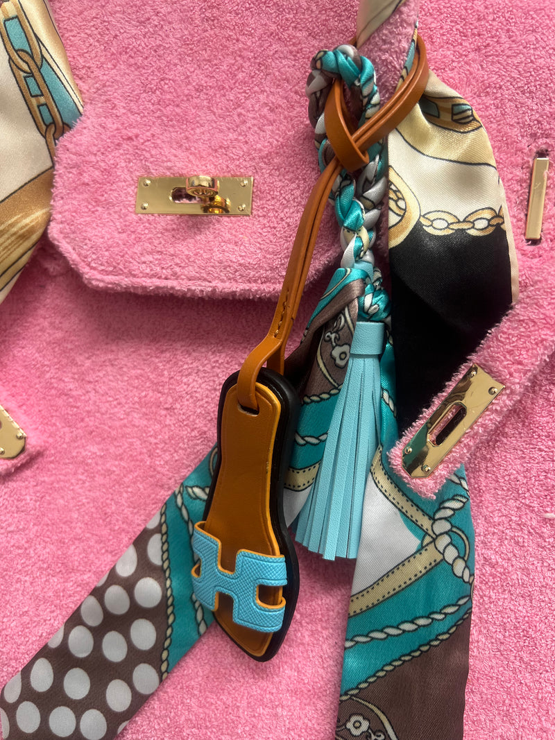 Signature Sandal Charm Blue