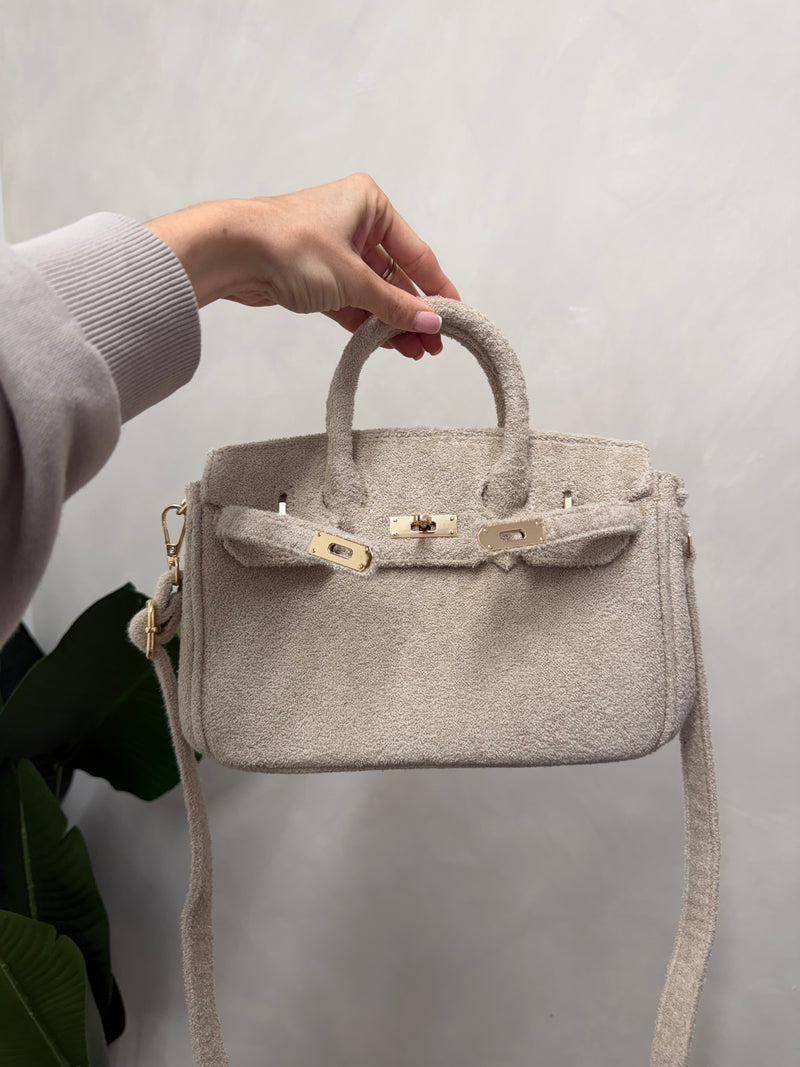 The Towelling Tote Bag Beige Mini