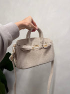 The Towelling Tote Bag Beige Mini