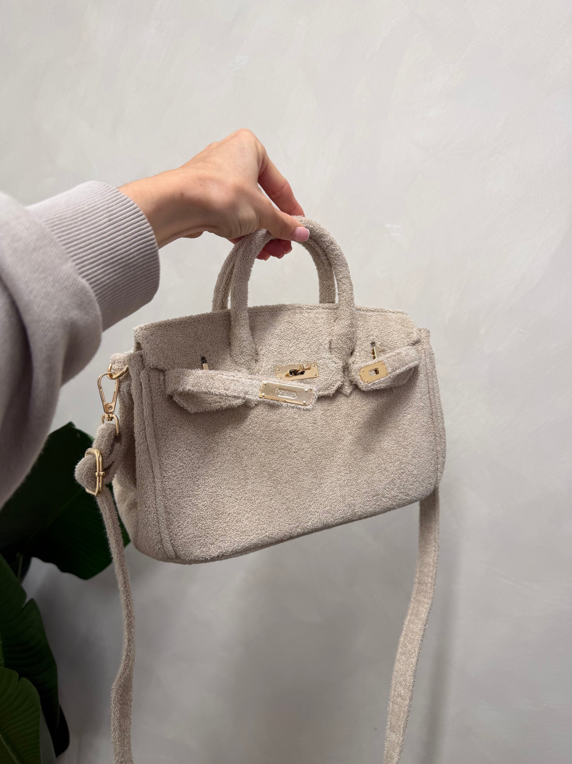 The Towelling Tote Bag Beige Mini