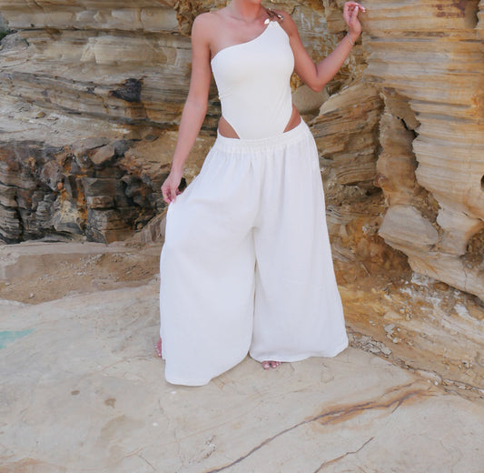 SALE - Casandra Extreme Wide Leg Low Rise Trouser