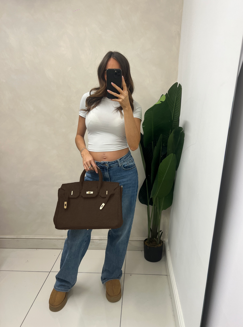 The Towelling Tote Bag Brown