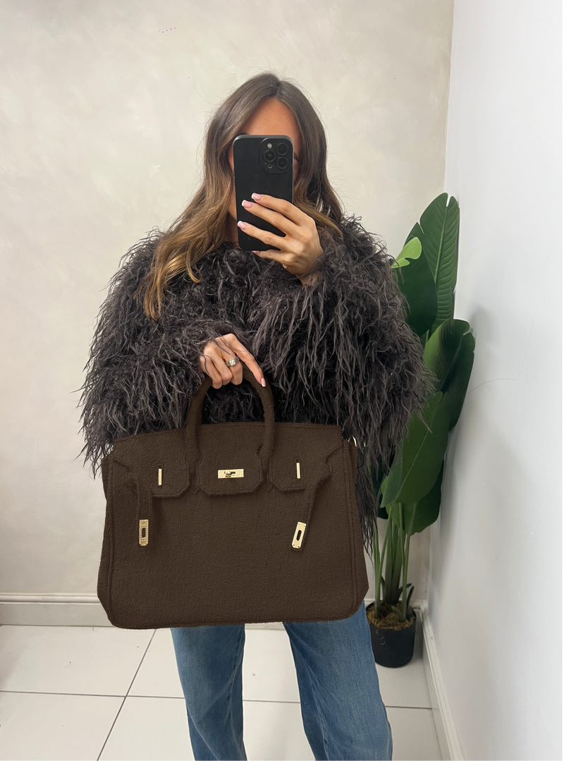 The Towelling Tote Bag Brown